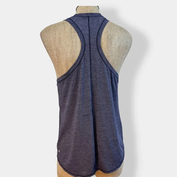 Lululemon Singlet Split Back Tank Top Heathered Astro Blue 4 - Picture 4 of 4